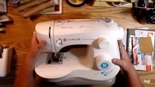 'Singer Fashion Mate Unboxing, First Impressions, sewing on paper'