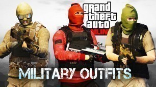'GTA 5 ONLINE - NEW BEST MILITARY OUTFITS! How to look like a soldier in GTA 5?'