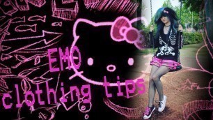 'My emo clothing tips'