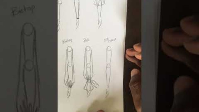 'Types of Sleeves and how to Illustrate sleeves (Fashion Illustration)'