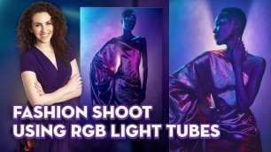 'Creating a Fashion Shoot with RGB LED Light Tubes'