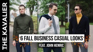 '6 Fall Business Casual Looks | Fall 2019 Lookbook feat. John Henric'