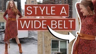 'How to STYLE a WIDE BELT - Fashion for Women Over 40'