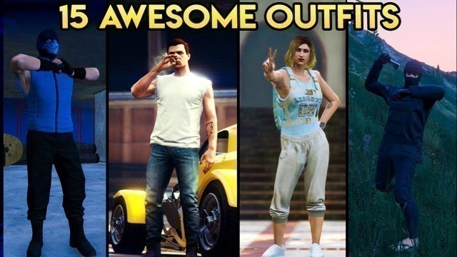 'GTA Online 15 AWESOME OUTFITS! (The Greaser, A Ninja, Clifford\'s Clone & More)'