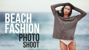 'Beach Fashion Photo Shoot - BTS Sony A7R Contax 645'