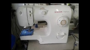 'SINGER fashion, como hacer un ojal, maquina de coser sewing machine buttonhole'