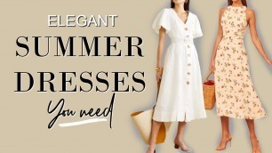 'Elegant SUMMER Dresses that take you from day to night |fashion Over 40'