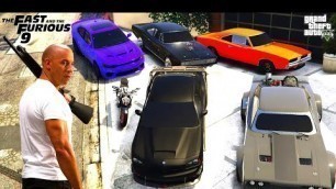 'GTA 5 - Stealing Fast And Furious \'Dominic Toretto\'  Cars with Franklin! (Real Life Cars #63)'