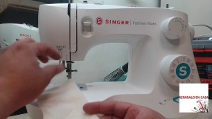 'máquina de coser no jala la tela  Modelo Singer fashion mate'