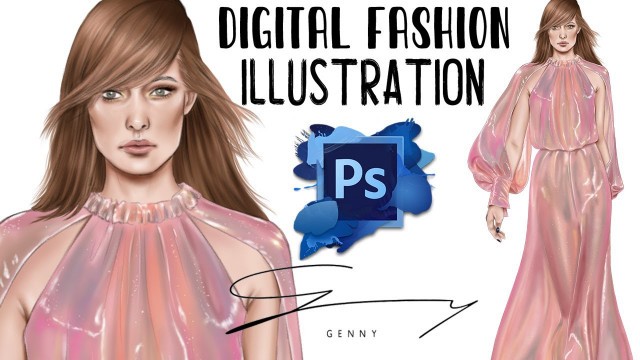 'Digital Fashion illustration-Draw with Photoshop'