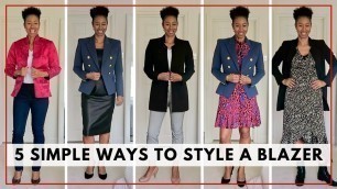 'How To Style A Blazer - Fashion For Women Over 40 | Time With Natalie'