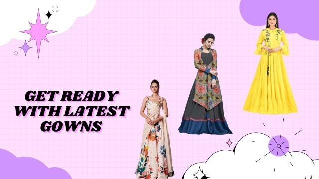 'Indo-Western Gowns-Utsav Fashion'