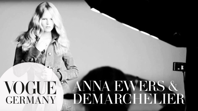 'Patrick Demarchelier fotografiert Anna Ewers Cover Shoot bts fashion | VOGUE Behind the Scenes'