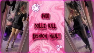 'Huge Emo Scene Egirl Halloween Dollz Kill Fashion Haul Try On'