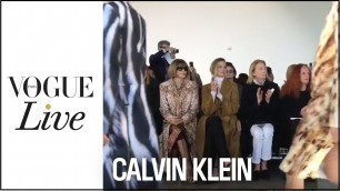 'New York Fashion Week : The Finale - Calvin Klein - VOGUE LIVE'