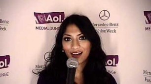 'Live from the AOL Media Lounge at Mercedes-Benz New York Fashion Week-Whitney Eve review'