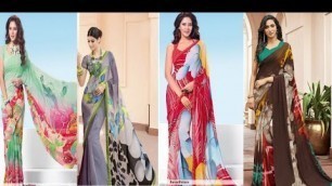 'Latest Beautiful Printed Party Wear Saree | Digital Printed Utsav Fashion Silk Saree | Khushi Barman'