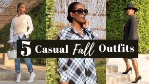 '5 Casual Fall Outfits | Fall Fashion | Women Over 40'
