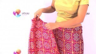 'How to wear Gujarati style Saree in the DIY Way'