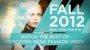 'Watch Mercedes-Benz Fashion Week Live on YouTube!'
