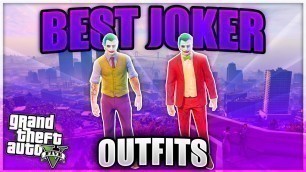 'HOW TO MAKE JOKER OUTFITS IN GTA 5!! *TUTORIAL* BEST HOW TO CREATE JOKER OUTFIT!!'