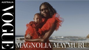 'Magnolia Maymuru behind the scenes | Cover Shoot | Vogue Australia'