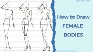 'How to Draw Female Bodies Step by Step | Drawing Female Figure for Beginners | fashion illustration'