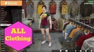 'GTA V All clothing for women in Grand theft auto 5 Online'