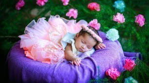 'Cute baby photo shoot  behind the scenes 2 months baby girl photo session.'