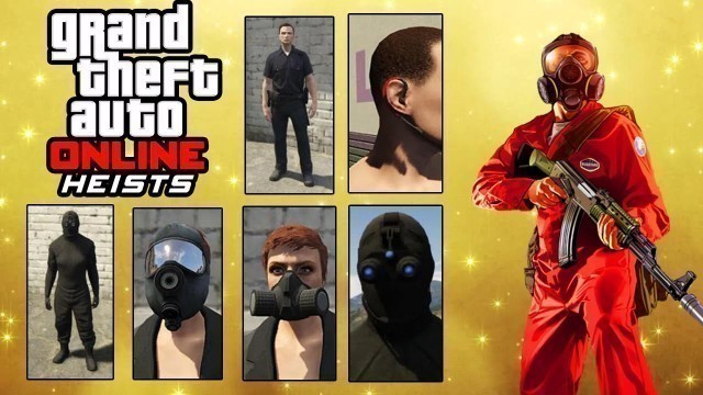 'GTA 5 Heist - All Masks & Outfits For Heist - GTA Online Heists Clothing & Accessories'