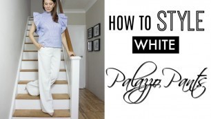 'How to Style White Palazzo Pants | Fashion Over 40'