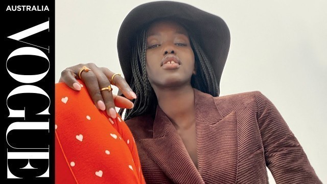 'Adut Akech behind the scenes | Cover Shoot | Vogue Australia'
