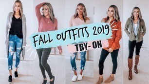 'TRY ON FALL OUTFITS IDEAS 2019 | MOM STYLE | AFFORDABLE FASHION'