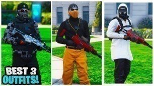 'GTA 5 ONLINE 1.43 ✘ BEST 3 TRAJES RNG CONJUNTOS RUN AND GUN OUTFITS TRYHARD【PS4/XboxOne/Pc】'