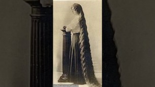 '19th century photos of women with long hair 
