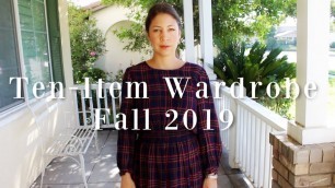 'Ten-Item Capsule Wardrobe FALL 2019 | Complete Reset'