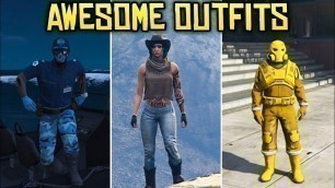 'GTA Online COOL LOOKING OUTFITS! (Navy Paramedic, Cowgirl & Much More)'