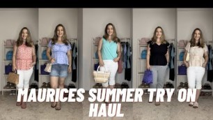 'MAURICES SUMMER TRY ON HAUL FOR WOMEN OVER 40 | SUMMER FASHION HAUL | FASHION OVER 40'