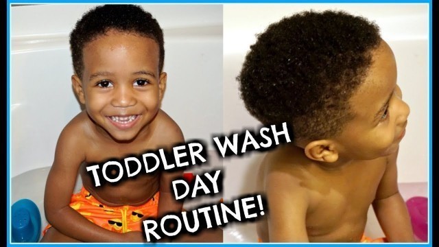 LITTLE BLACK BOYS NEED A WASH DAY TOO! | NATURAL HAIR TODDLER WASH ROUTINE