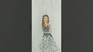 'DAY - 1 How to draw fashion illustration drawing || #fashiondesignideas'