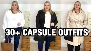'Styling Basic Capsule Wardrobe Outfits 2022 | Plus Size Fashion Over 40'
