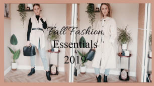 'Fall Fashion Essentials | 2019'