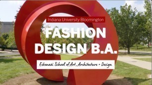 'Indiana University Programs | Fashion Design at the Eskenazi School of Art, Architecture + Design'