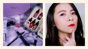 'Travel Friendly ALTHEA Wanderlust Beauty Box! \\ Makeup Try-ons \\ JQLeeJQ'