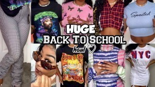 'HUGE BACK TO SCHOOL HAUL | fashionnova ft dossier'