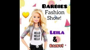 'Barbies Fashion Show! | Leila and Daisy going to a Barbie Fashion Show | Simply Dana'