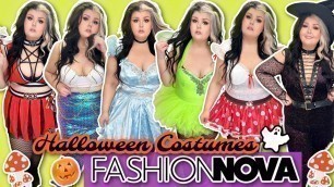 'Fashion Nova Curve Plus Size Halloween Costume Try On Haul | 2022'