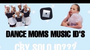 '21 Dance Moms Music ID’s for Roblox? (Working 2021) (Dance Mama)'