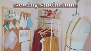 'Sewing Studio TOUR // Organization for my Fashion Design & Home Sewing Room'