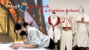 '(KR/ENG Sub) Vlog | Finals Week |  Fashion Design Major at Fashion School'